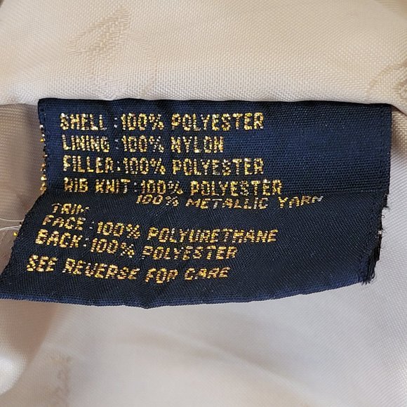 Baby Phat Womens Bomber Jacket Black Metallic Full Zip Cat Smocked Waist XL - Picture 13 of 13